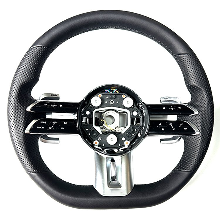 Car Steering Wheel Fit for Mercedes Benz AMG GT CLA GLB 35 45 GLB GLE 53 63 AMG GT S 4MATIC Real Carbon Fiber Steering Wheel
