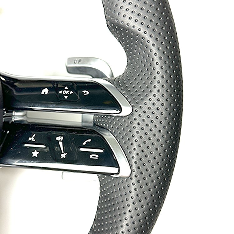 Car Steering Wheel Fit for Mercedes Benz AMG GT CLA GLB 35 45 GLB GLE 53 63 AMG GT S 4MATIC Real Carbon Fiber Steering Wheel
