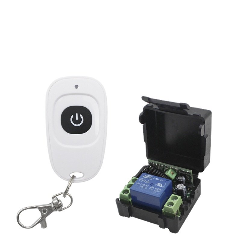 Wireless Remote Control DC 12V 10A 1CH Relay 433Mhz Receiver Module for 1527 Learning Code