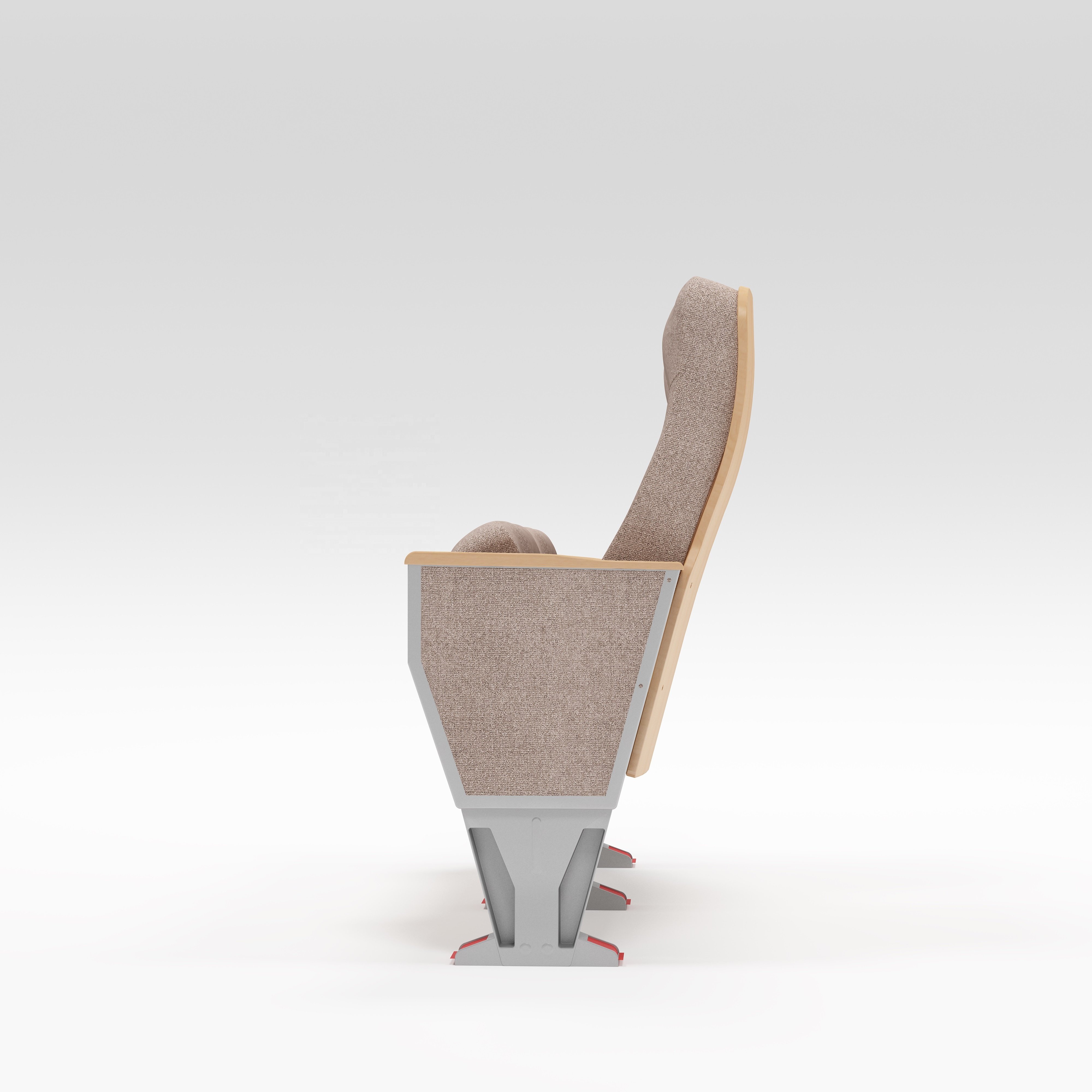 Modern Commercial Conference Theater Cinema Armrests Seat Folding Chair Fabric Lecture Hall Moving Stackable Auditorium Chair