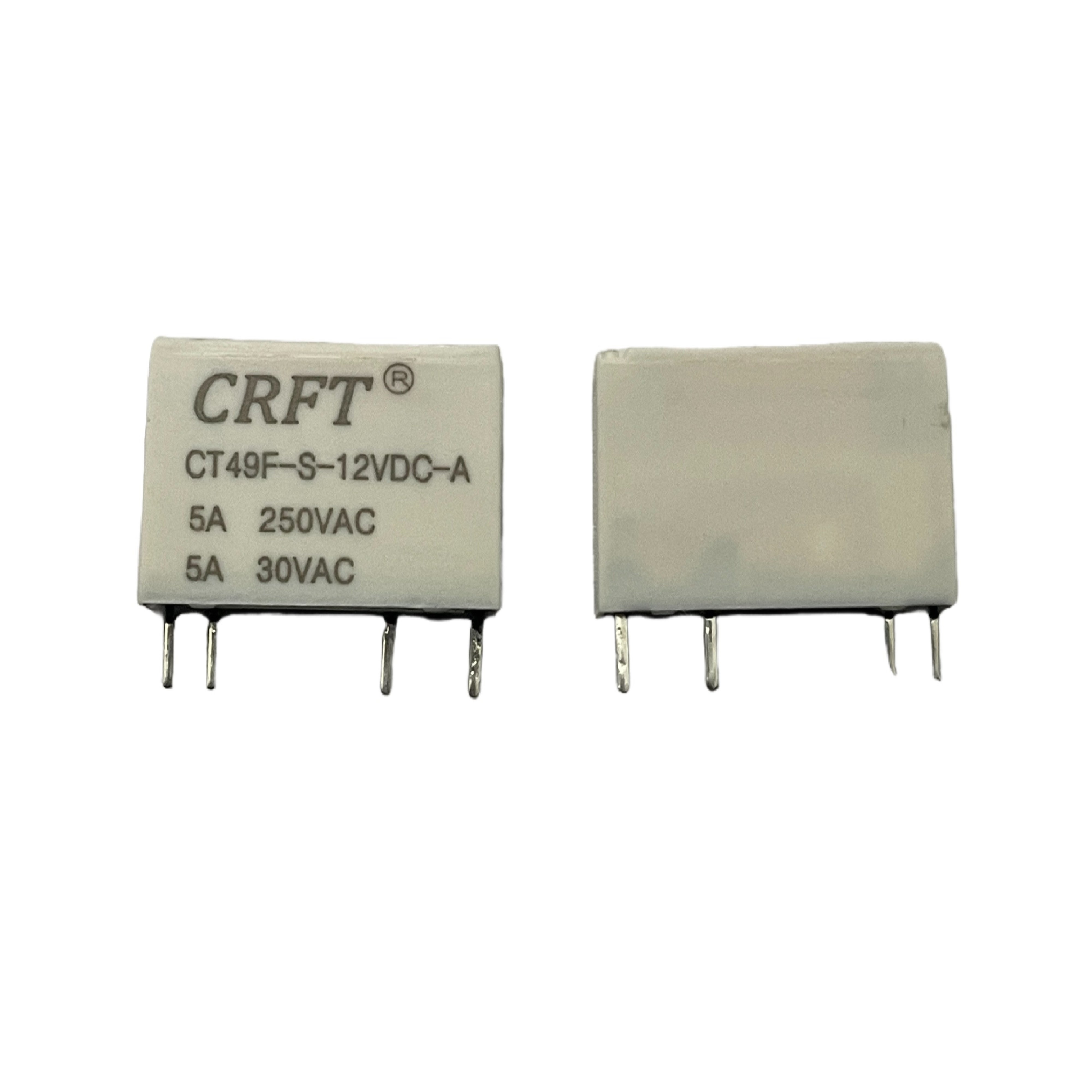 CT49F 5A 12V Power Relay DIP 4 PIN JZC-49F 250VAC 30VDC Original Electronic Component Small Relay