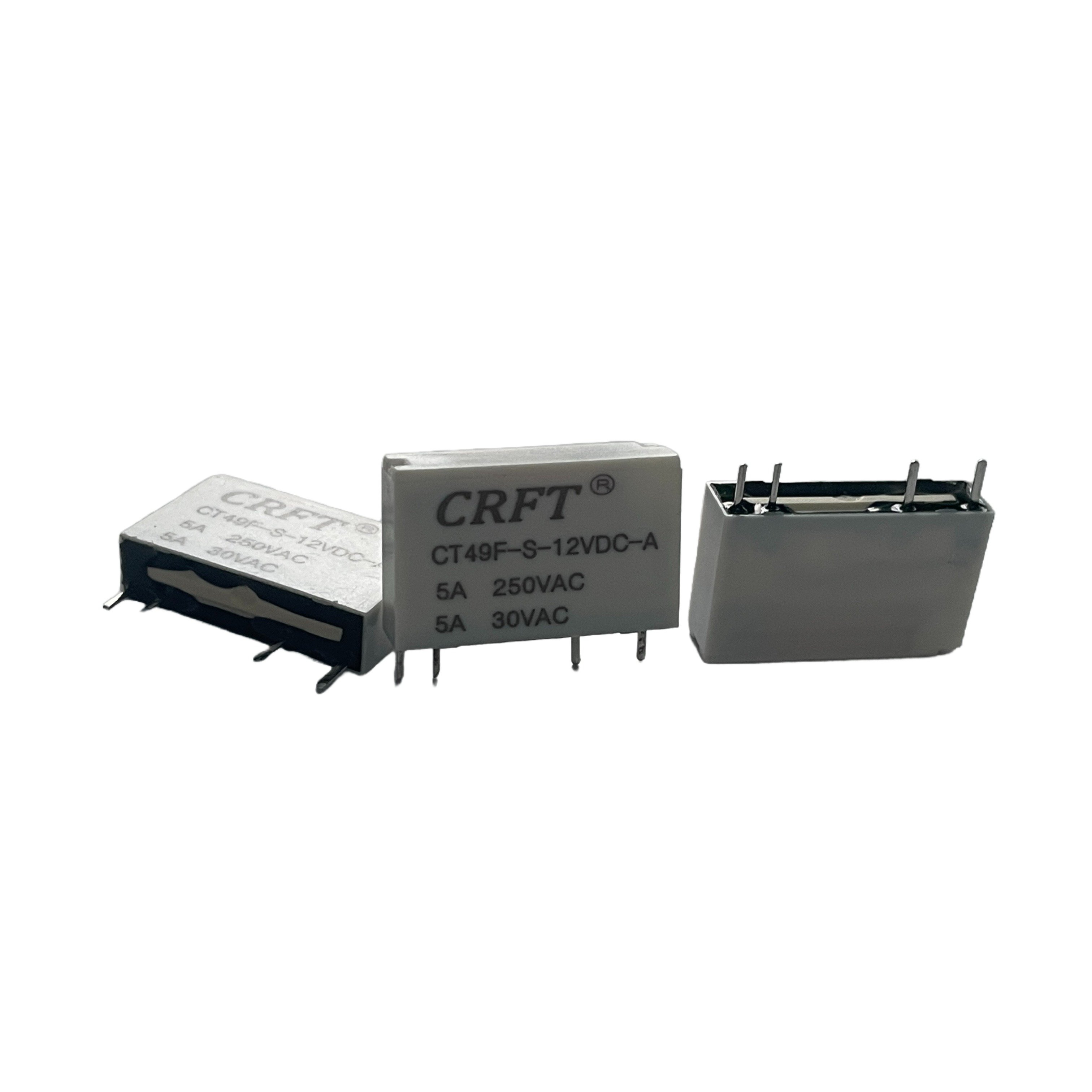 CT49F 5A 12V Power Relay DIP 4 PIN JZC-49F 250VAC 30VDC Original Electronic Component Small Relay