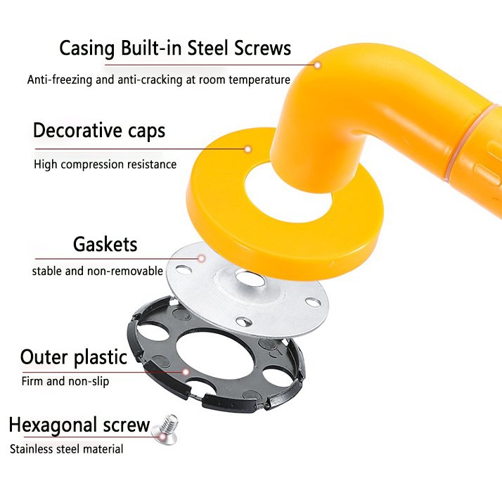 Customizes Wall Mounted Abs Grab Bar Hospital Handrails for Elderly Stainless Steel Handicap Barrier-free Handrail for Disabled