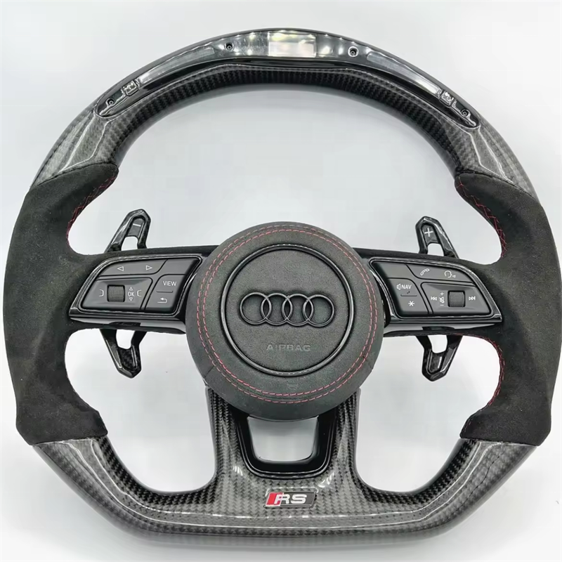 Custom Alcantara Suede Forged Carbon S RS Steering wheel for Audi A3 A4 A5 A6 A7 A8 S3 S4 S5 S6 S7 S8 Q3 Q5 Q7 Q8 RSQ7 RSQ8 RS3