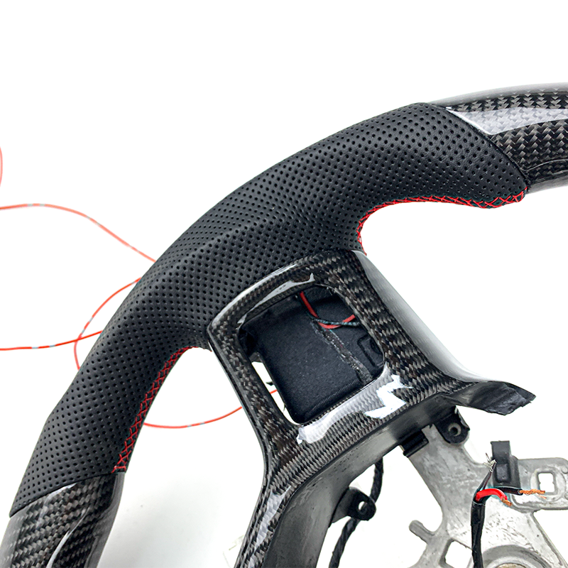 Carbon fiber steering wheel for Dodge Ram 1500 with LED display screen