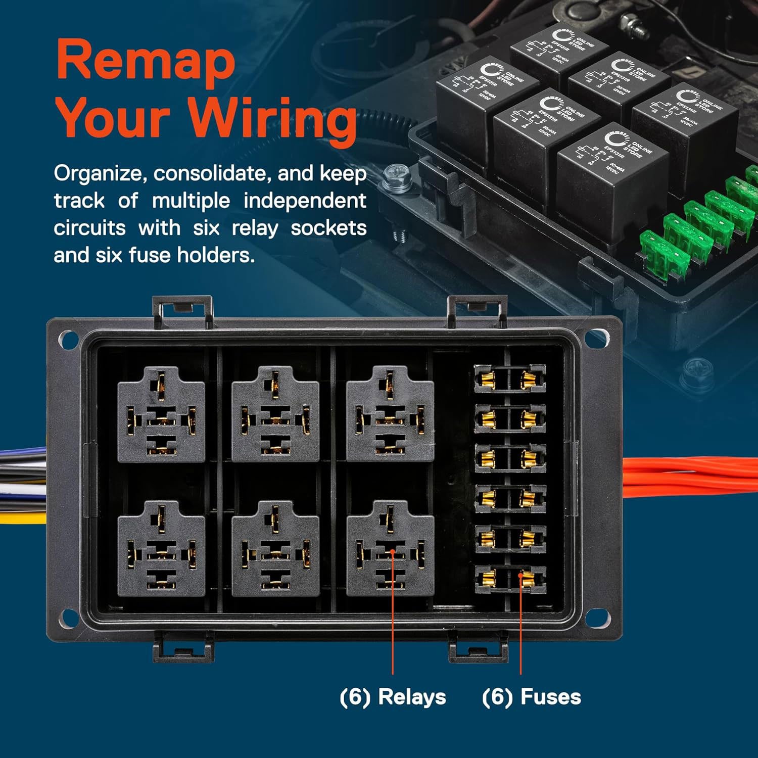 12V DC Auto Waterproof Relay Box & High Quality Waterproof Fuse Box
