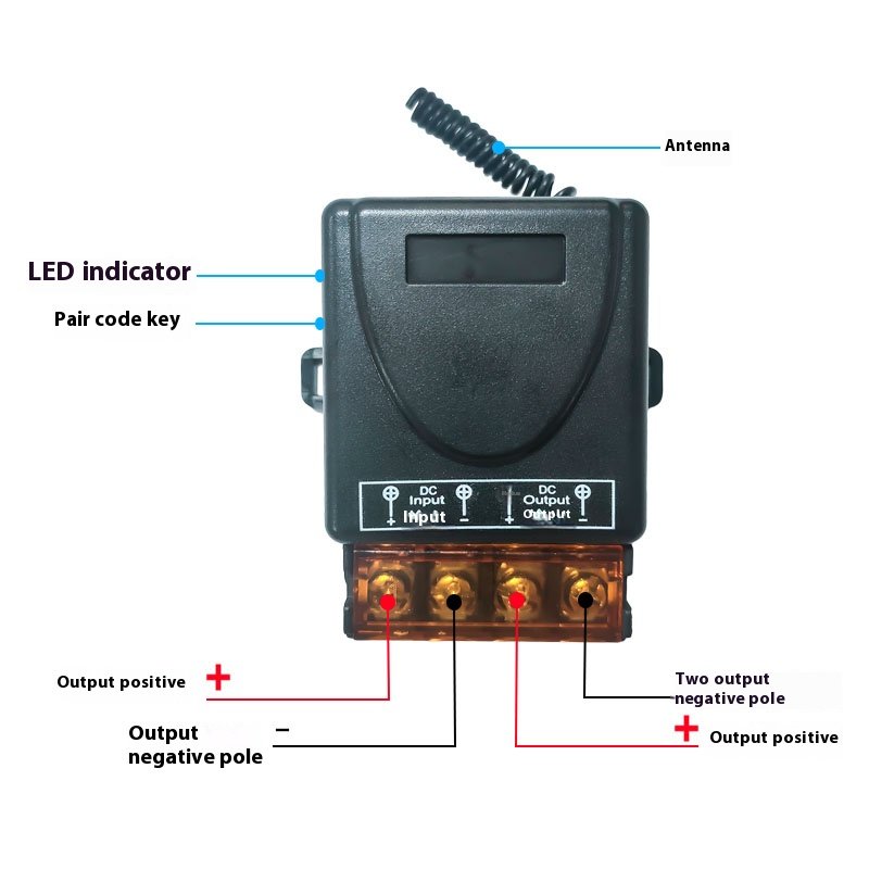 Factory DC 12V Universal Wireless Remote Control Switch for Smart Home Garage Gate 433 Mhz Transmitter