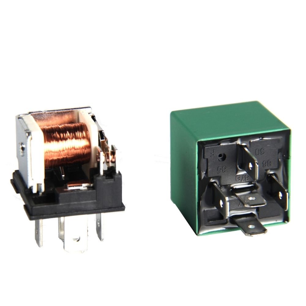 Automotive Relay 5 Pin Transparent Leds 80a