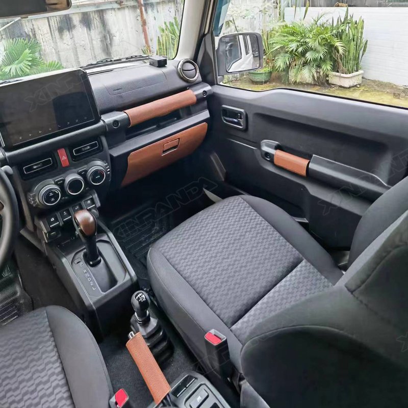 High Quality Retro Style Leather Decoration Cover Kit Interior Trim Kit for Suzuki Jimny Parts 5Doors Jc74 2023