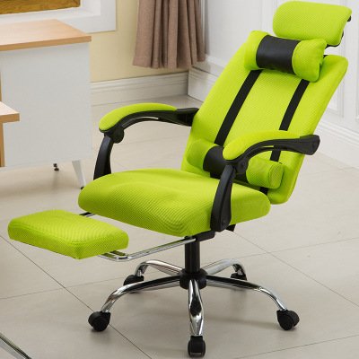 Traditional Design Office Chair Metal Boss Reclining Home Pulley Lifting Mesh Computer Game Student Chair Footrest Black Gray