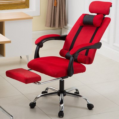 Traditional Design Office Chair Metal Boss Reclining Home Pulley Lifting Mesh Computer Game Student Chair Footrest Black Gray