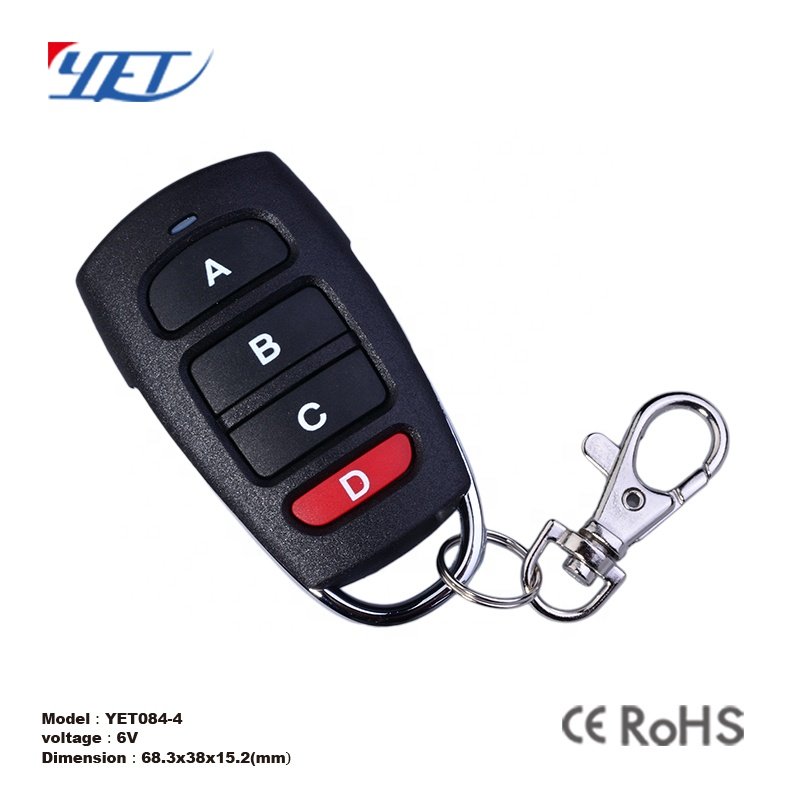 YET084 Universal Cloning Electric Gate Garage Door Remote Control Key Fob 433mhz Cloner
