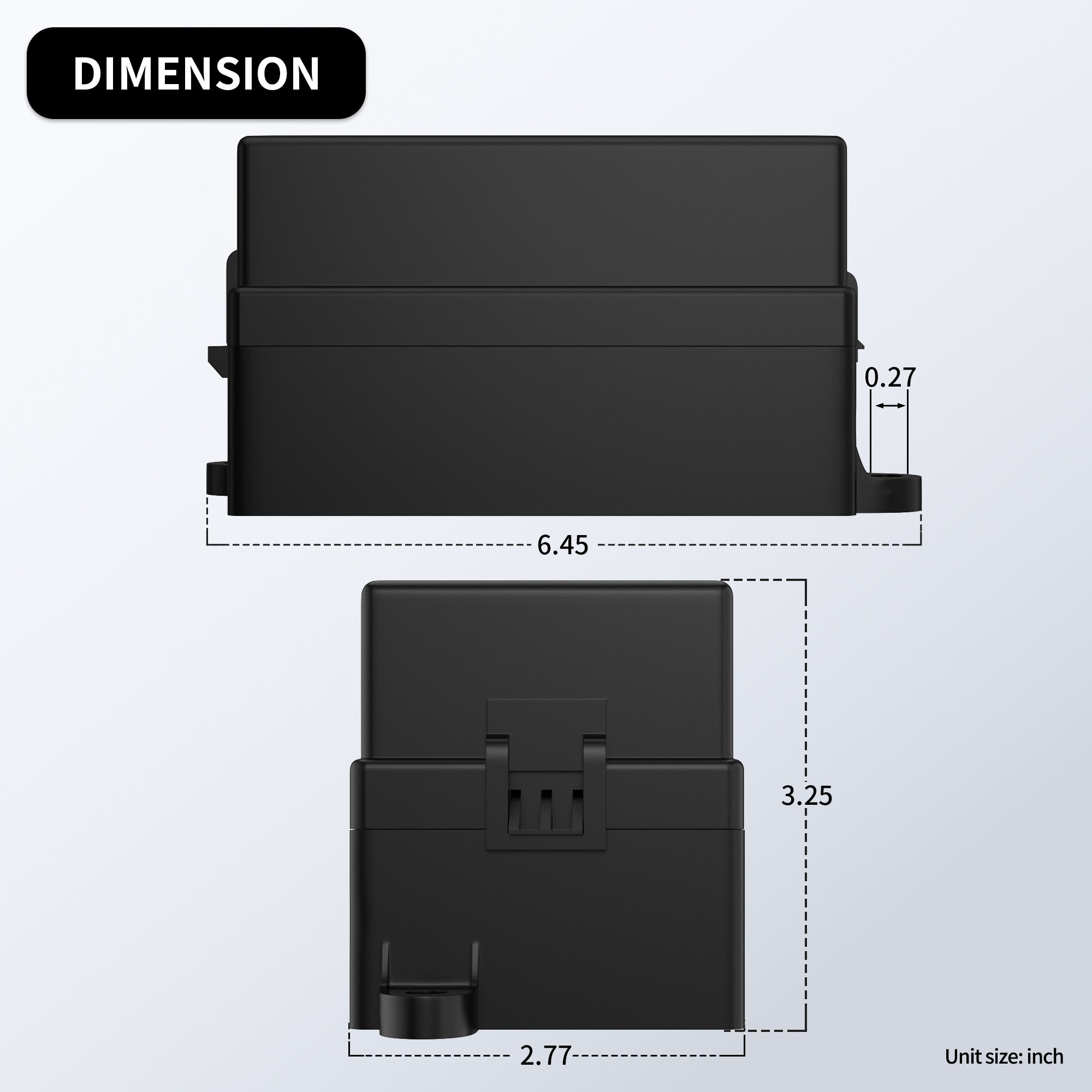 4 Pin 12 Way Auto Fuse Relay Box Pre-Wired Fuse Relay Box Holder 12V ATC/ATO Relay Fuse Holder for Car