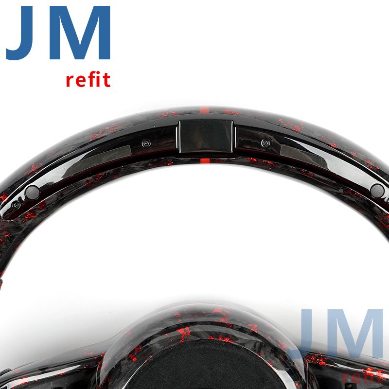 For Volkswa-gen Vw Golf 7 6 5 Mk7 Mk6 Mk5 Gti Golf R Steering Wheel Genuine Real Forged Carbon Fiber Steering Wheel