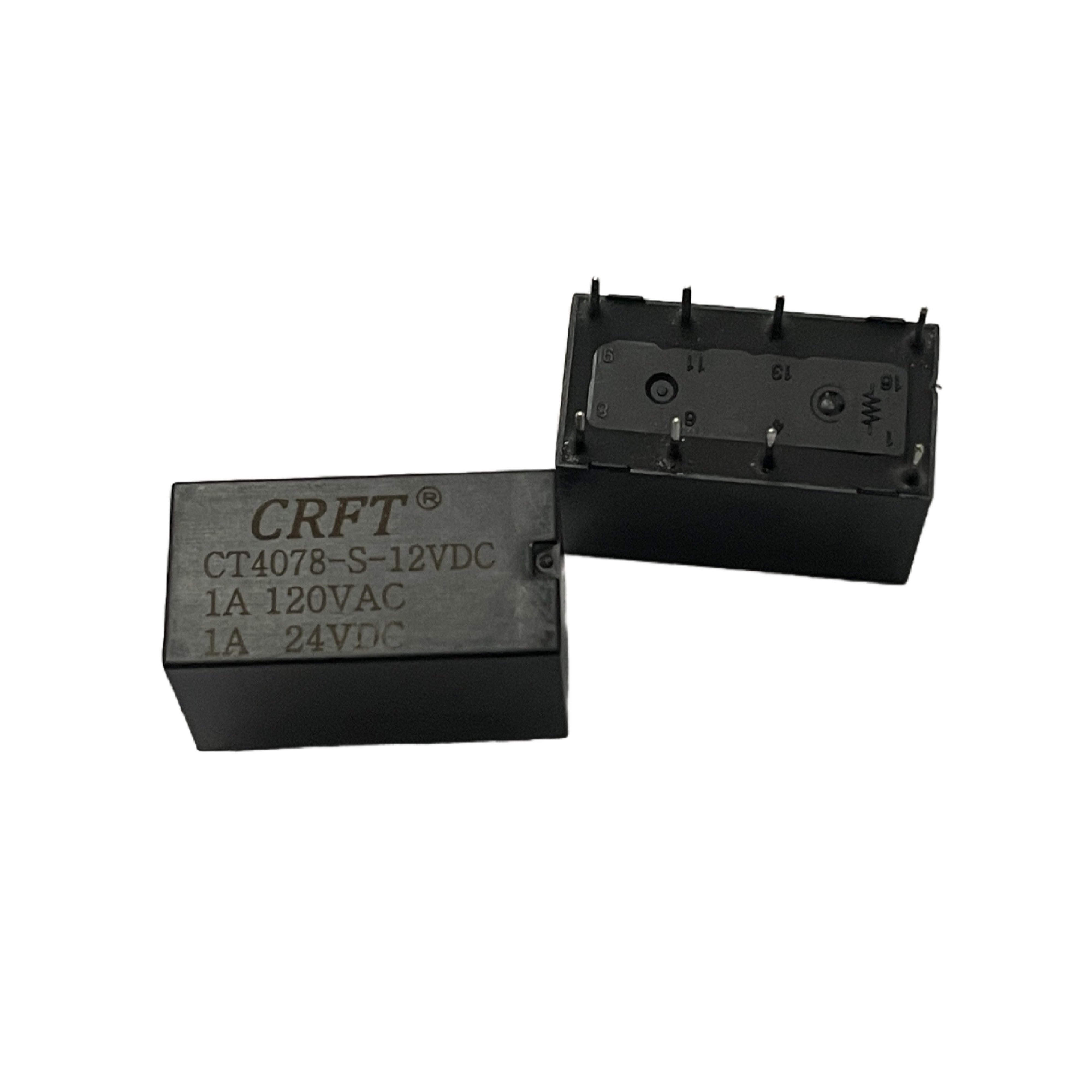 CT4078 2 Form C 8PIN DPDT Signal Relay for Communication 5v 9v 12v 24v Power Relay PCB Relay