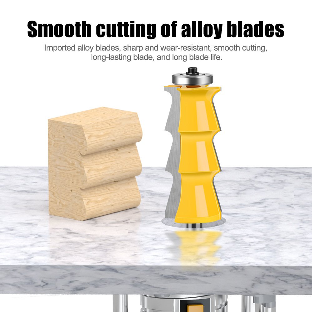 8mm and 1/2inch and 12mm Shank Shutter Armrest Router Bits Engrave and Line Cutter Shutter Door Cutter Tool Handrail Router Bits