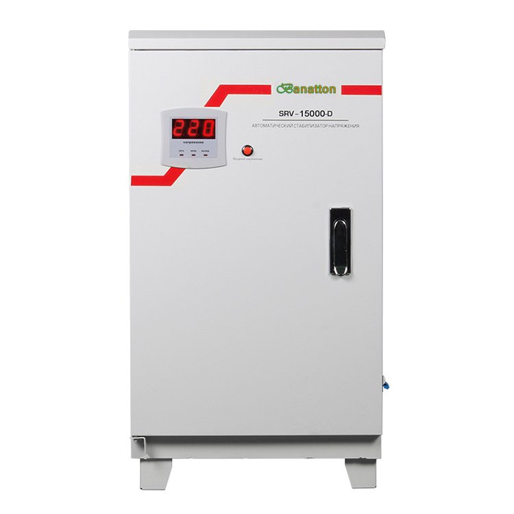 SRV Industrial 15kva 20kva Led Display Relay Type Automatic Manostat Voltage Regulator Stabilizers