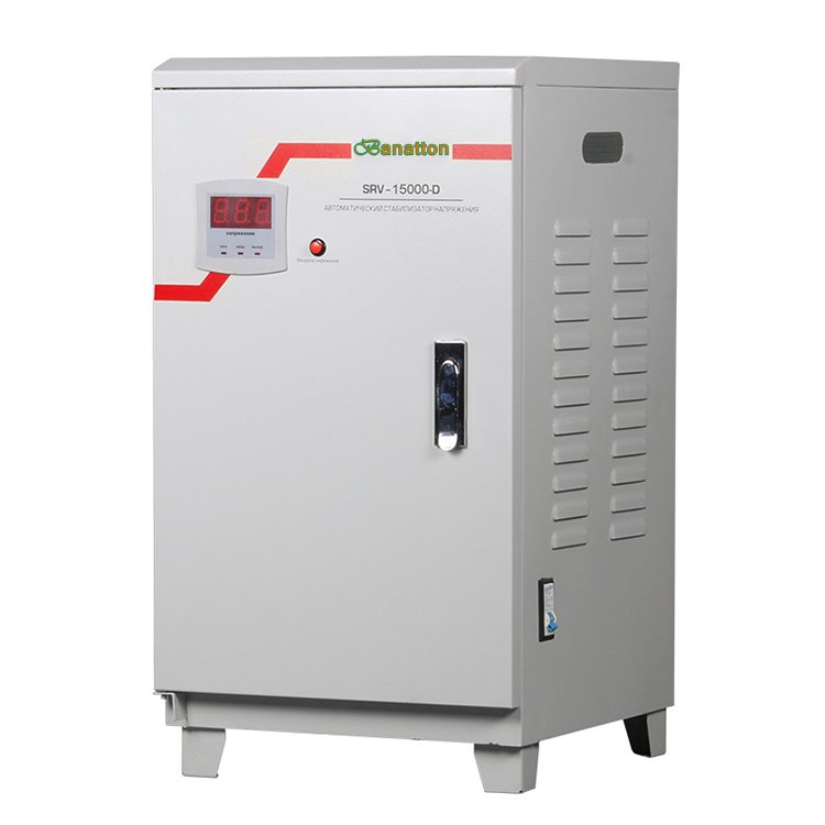 SRV Industrial 15kva 20kva Led Display Relay Type Automatic Manostat Voltage Regulator Stabilizers