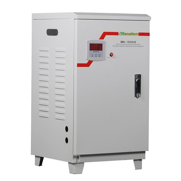 SRV Industrial 15kva 20kva Led Display Relay Type Automatic Manostat Voltage Regulator Stabilizers