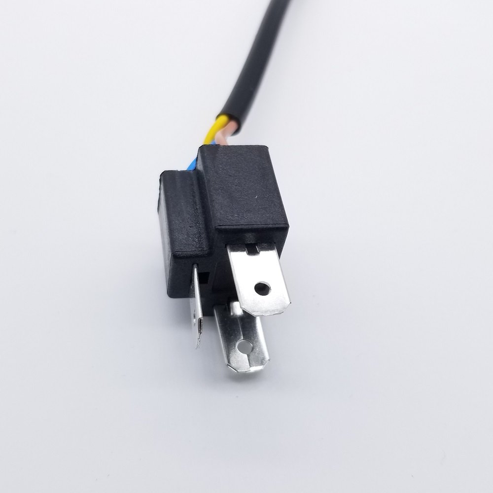 HID Xenon Headlight Bulb Decoder Car H4 9003 High Low Hi/lo Bulbs Connecting Wire Harness H4 Bi-xenon Headlamps Relay