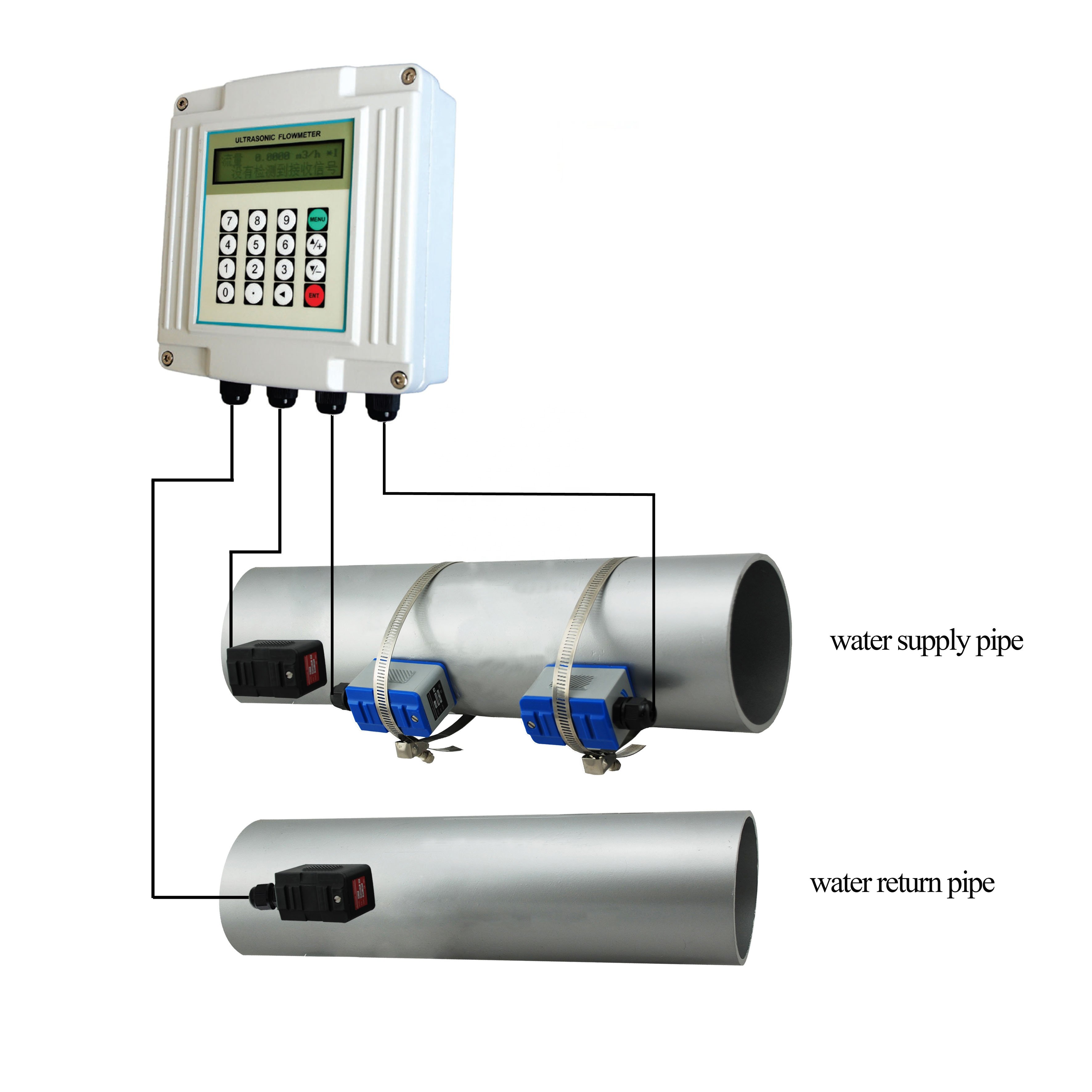 Hot Sale Wall Mounted Ultrasonic Flow Meter TUF2000 Clamp on Ultrasonic Flow Meter
