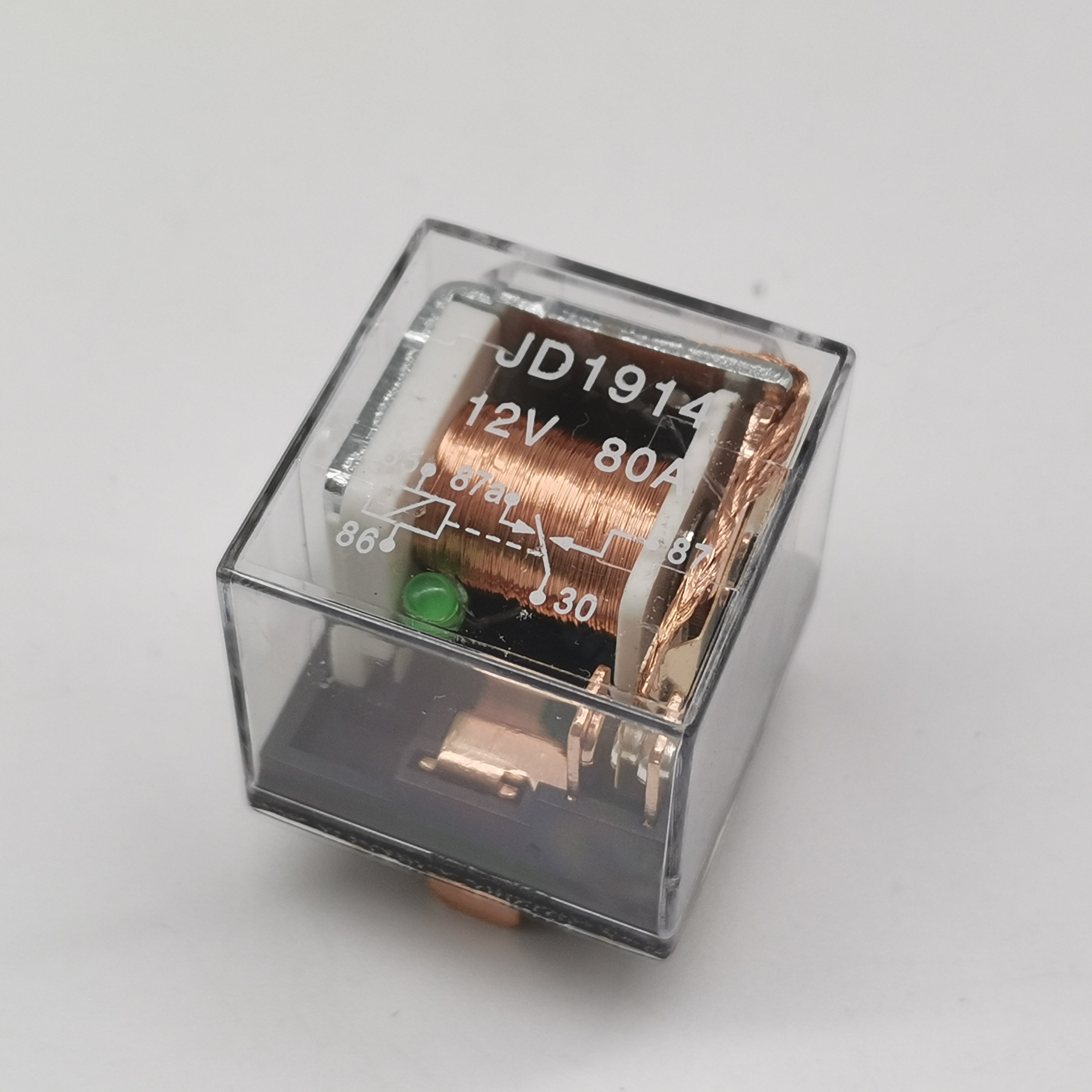 5 Pin Way 12V 80A Transparent Car Relay High Quality Refires Relay Air Conditioning Horn Relay