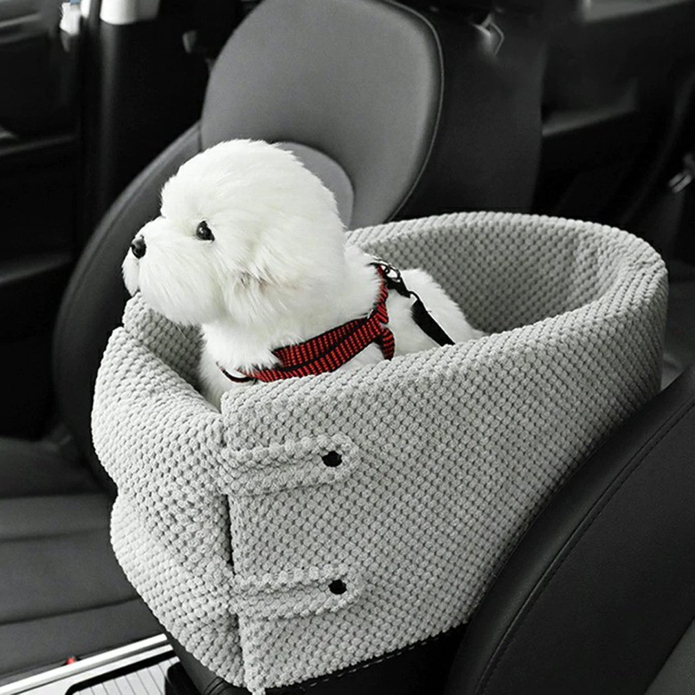 Portable Pet Dog Bed Car Seat Central Control Nonslip Safe Car Armrest Box Bed for Small Dog Trave Dog Carriers l