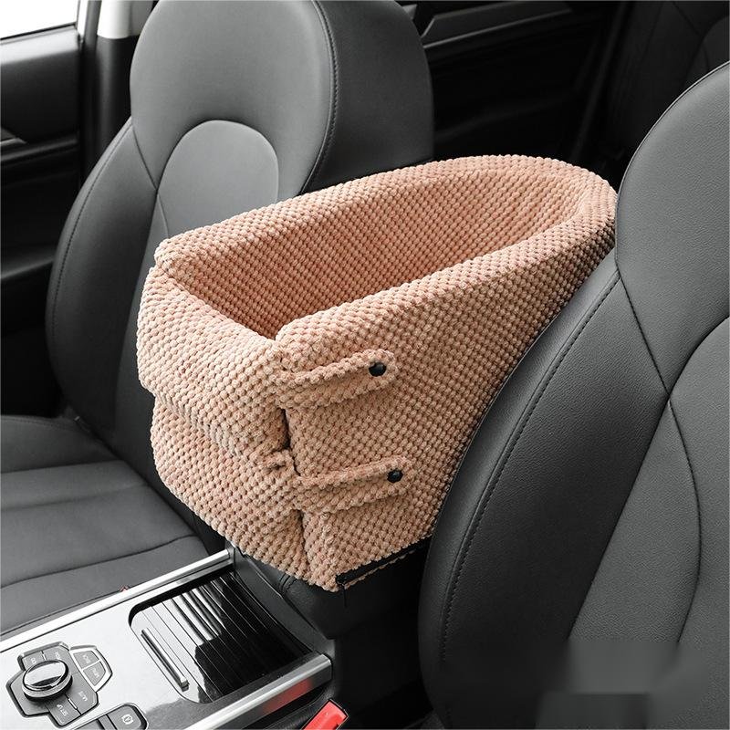 Portable Pet Dog Bed Car Seat Central Control Nonslip Safe Car Armrest Box Bed for Small Dog Trave Dog Carriers l