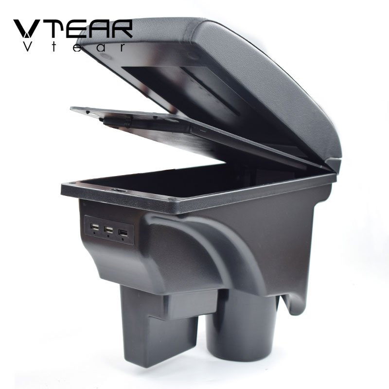 Vtear for VW jetta Mk5 Golf Mk5 6 Armrest Box Car-styling Accessories Decoration Center Console USB Interface Arm Rest Interior