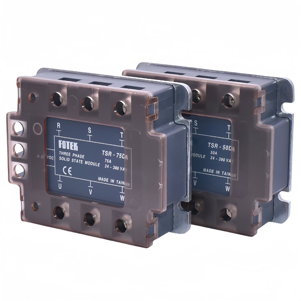 Fotek TSR-25DA High Voltage Three-Phase Solid-State Relay Module 25A/40A/50A/75A DC Control SSR Auto Protective Use Sealed"