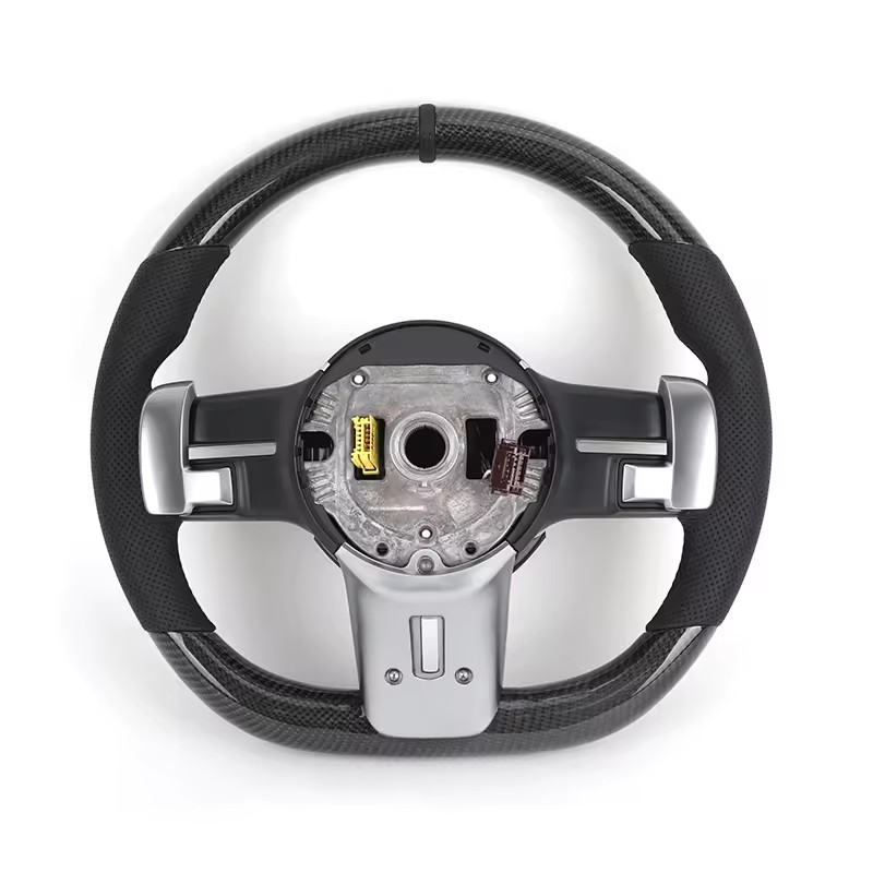 Custom Lenkrad Half Perforated Leather Carbon Steering Wheel for Mercedes Benz W463 W219 C217 W217 CLS W218 W166 W205 W211 GLC