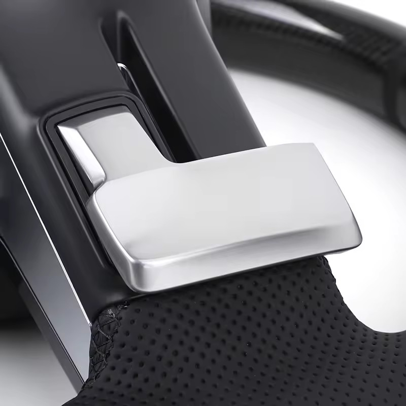 Custom Lenkrad Half Perforated Leather Carbon Steering Wheel for Mercedes Benz W463 W219 C217 W217 CLS W218 W166 W205 W211 GLC