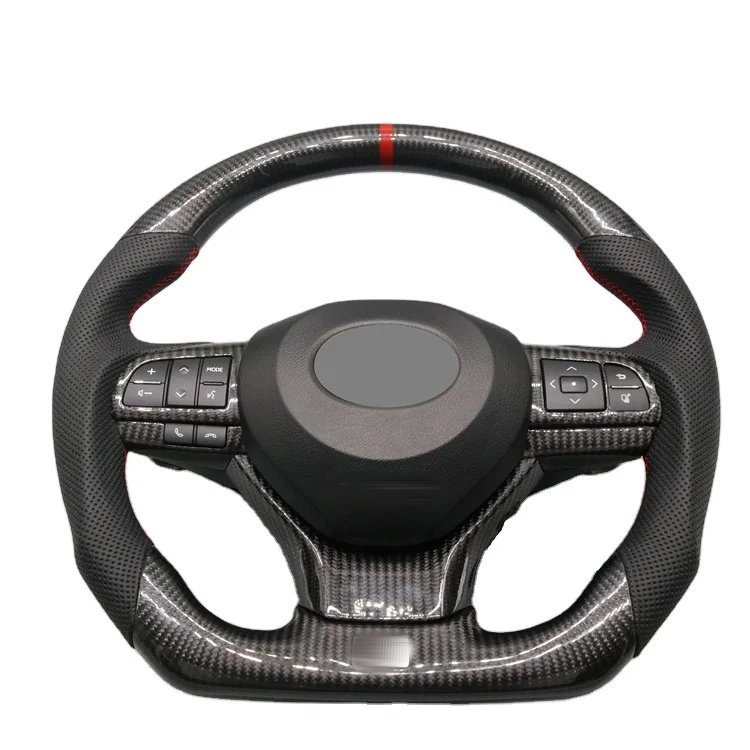 Fit for 2016 2017 2018 2019 2020 Lexus LX RX GS ES Carbon Fiber Leather Steering Wheel Assembly