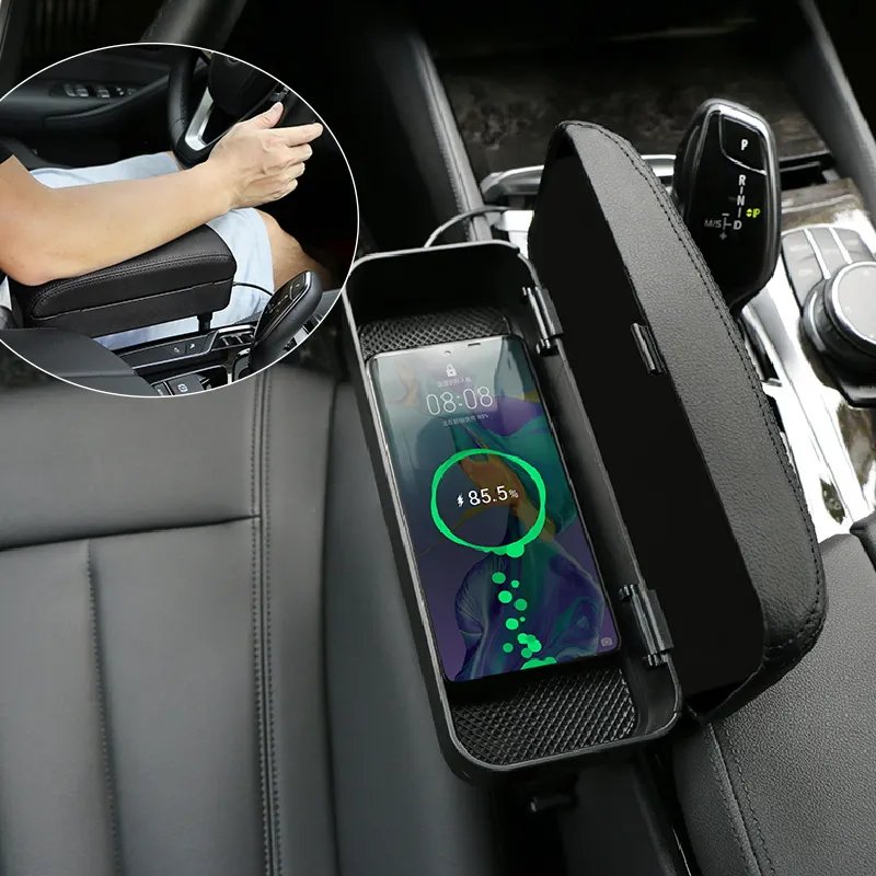 New Hot Sell Car Armrest Box Adjustable Pad Refit Car Central Lift Armres Storage Organizer Box Arm Rest