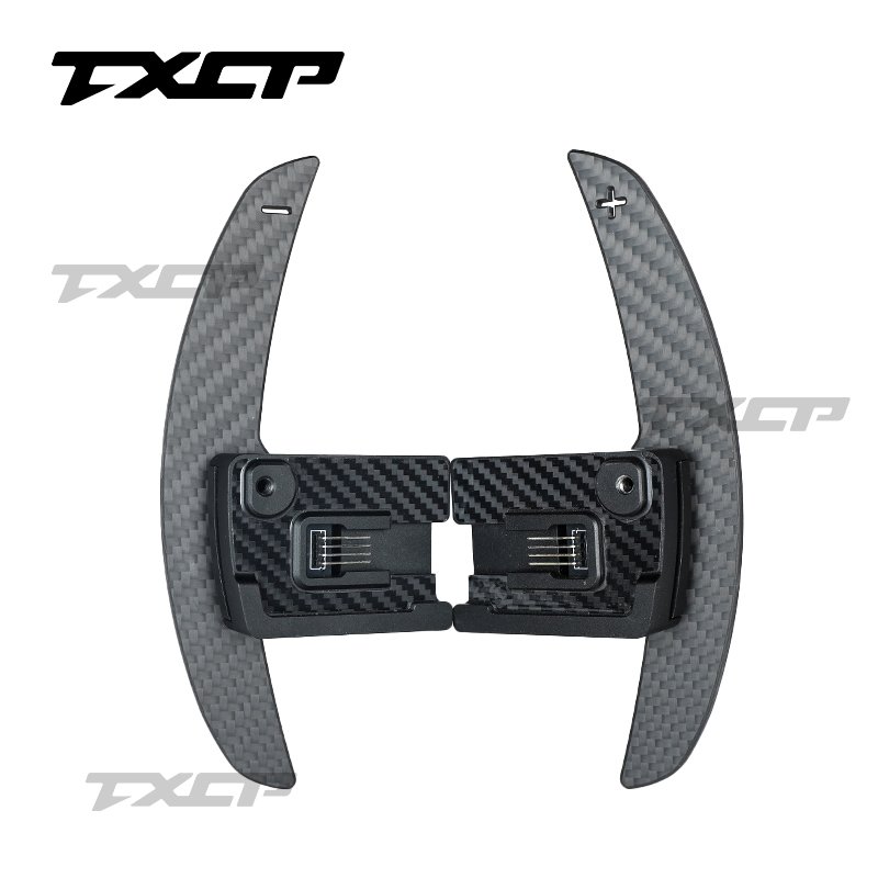 Car interior accessories steering wheel carbon fiber magnetic shift paddle for ford 2015 2016 2017 2018 2019 2020-2023 Mustang