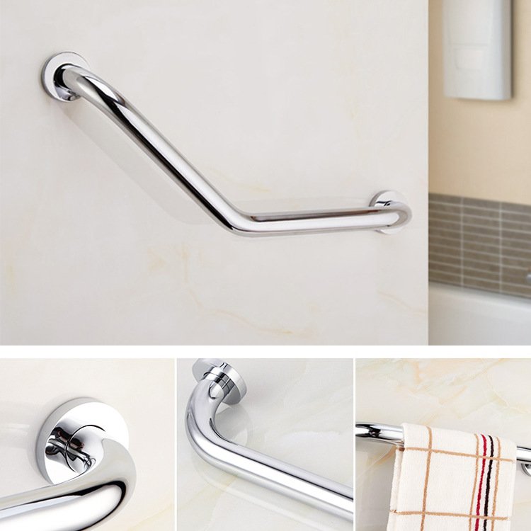 Bathroom Bathtub Black Stainless Steel Armrest Toilet Handle Grab bar Toilet Elderly Accessibility Railing