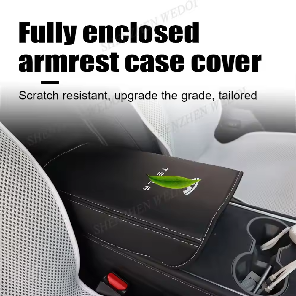 Wholesale Center Console Cover New Car Interior Accessories Sports Luxury Armrest Box Cover for tesla Model 3 Highland