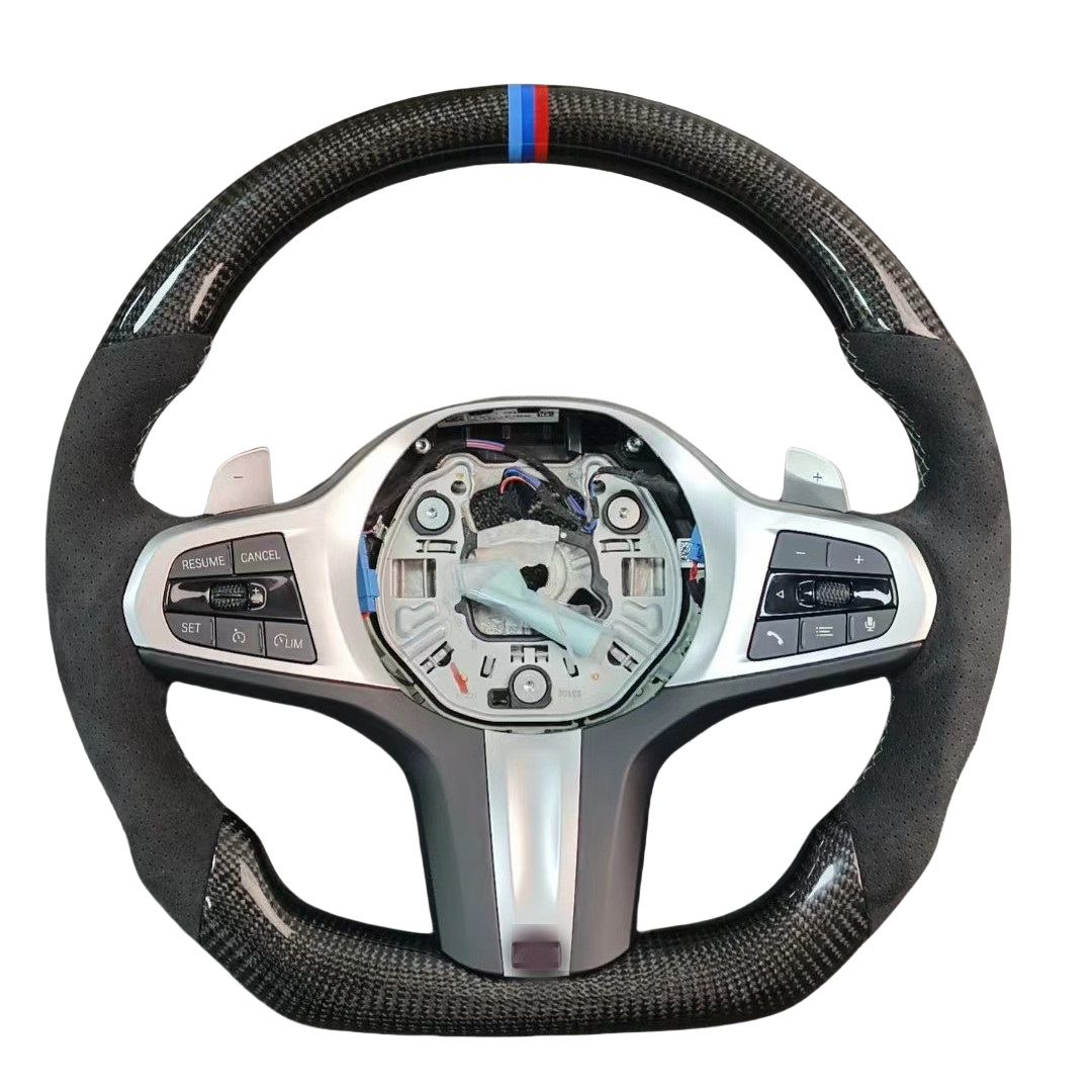 For bmw f10 f30 sport steering wheel Black Perforated Leather Carbon M Sport Steering Wheel Original Factory