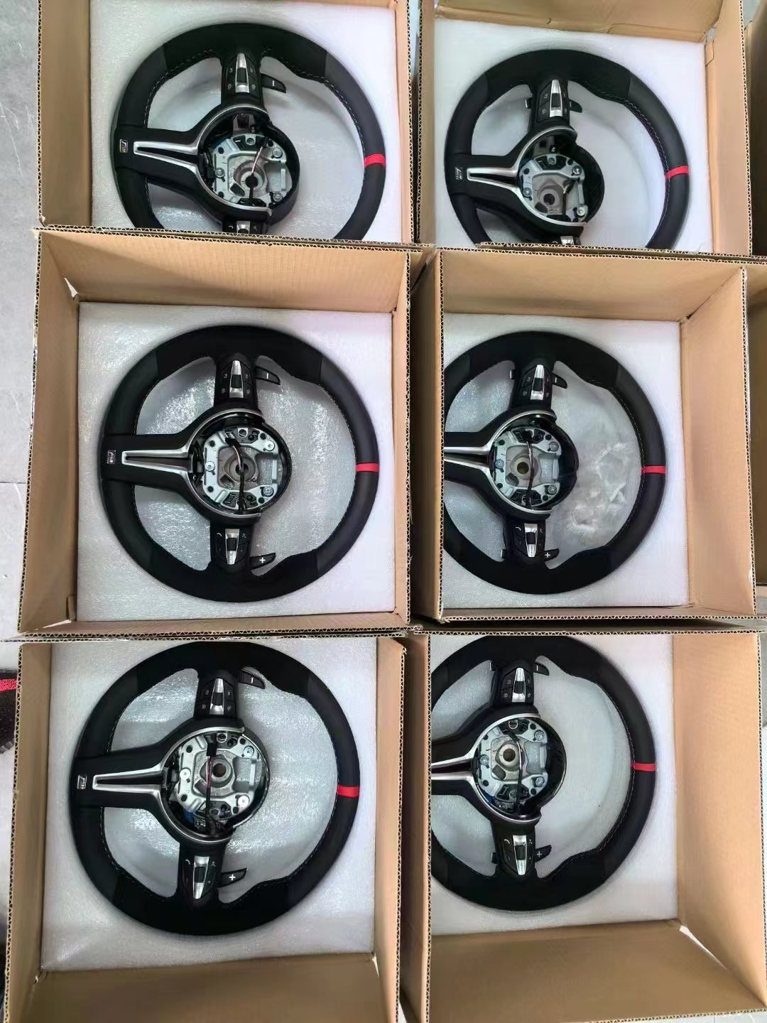 For bmw f10 f30 sport steering wheel Black Perforated Leather Carbon M Sport Steering Wheel Original Factory