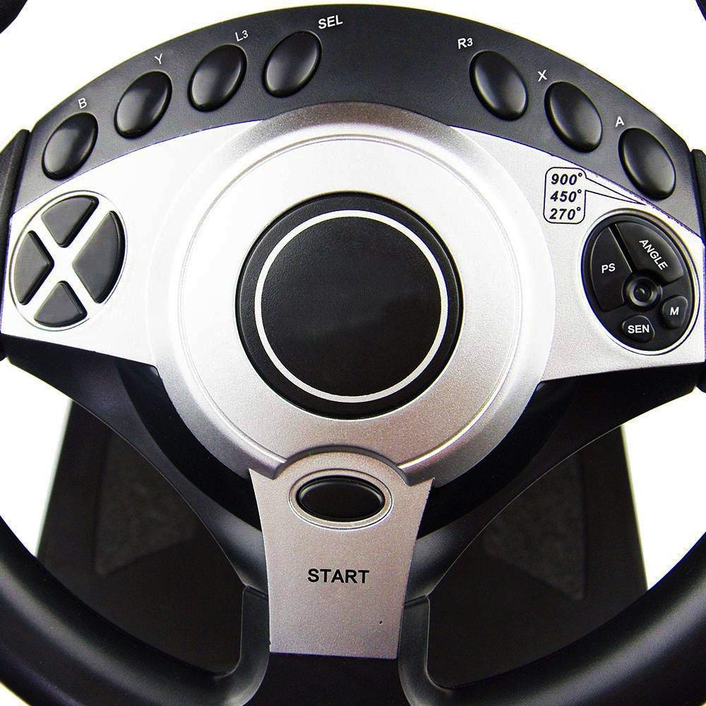 DATA FROG Gaming Racing Steering Wheel For PS4 Game Controller for Car Driving Gaming Handle