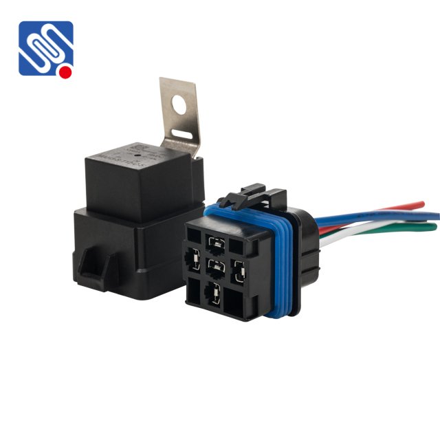 Meishuo MAH3-S-112-C-5 40A 14vdc Load 12v/40a Waterproof Automotive Relays Set With Socket Relay