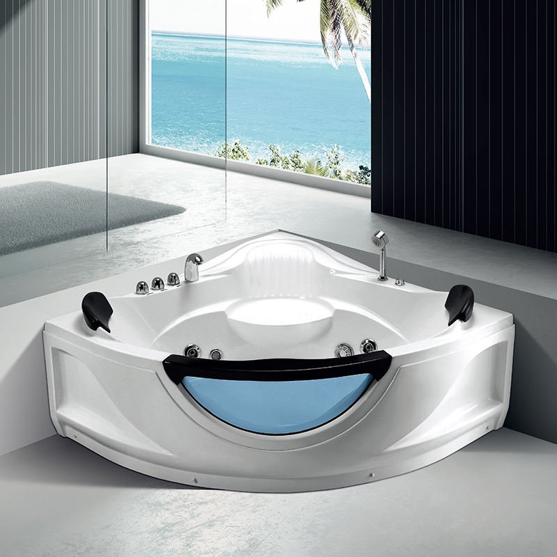 Kamali M3151 Cupc China Cheap Harga Indoor Corner clear Glass Soft Spa Massage whirlpool Bathtub for Sex Stand Soaking Bath Tub