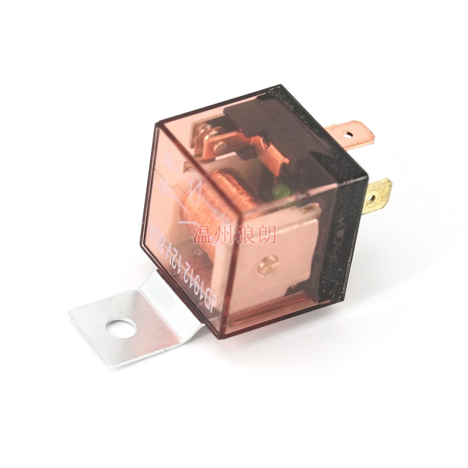 12V 40A 4-Pin Automotive Relay | Plastic Case Car Control Device | High-Speed Switching for Auto Horns,Headlights, Starter