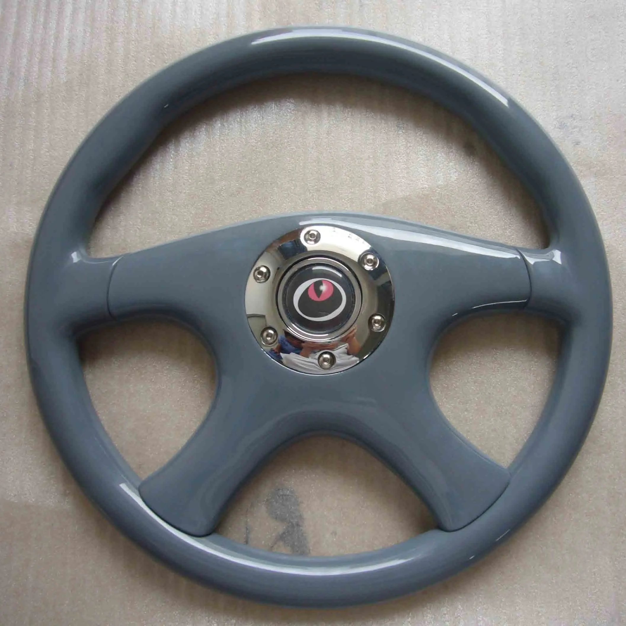 Old car steering wheel