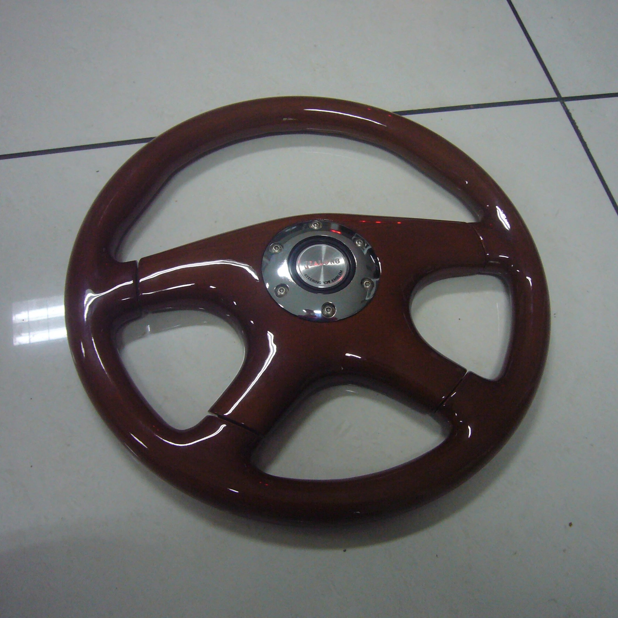 Old car steering wheel