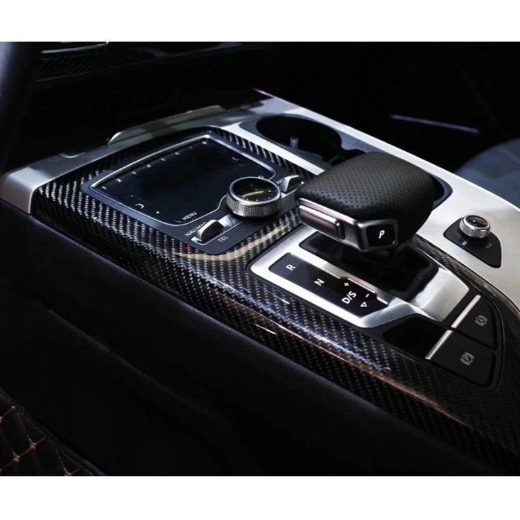 Reliable Chinese Brand Customized Real Carbon Fiber Car Interior Accessories Center Console Armrest Box for Audi-Q7 Q8