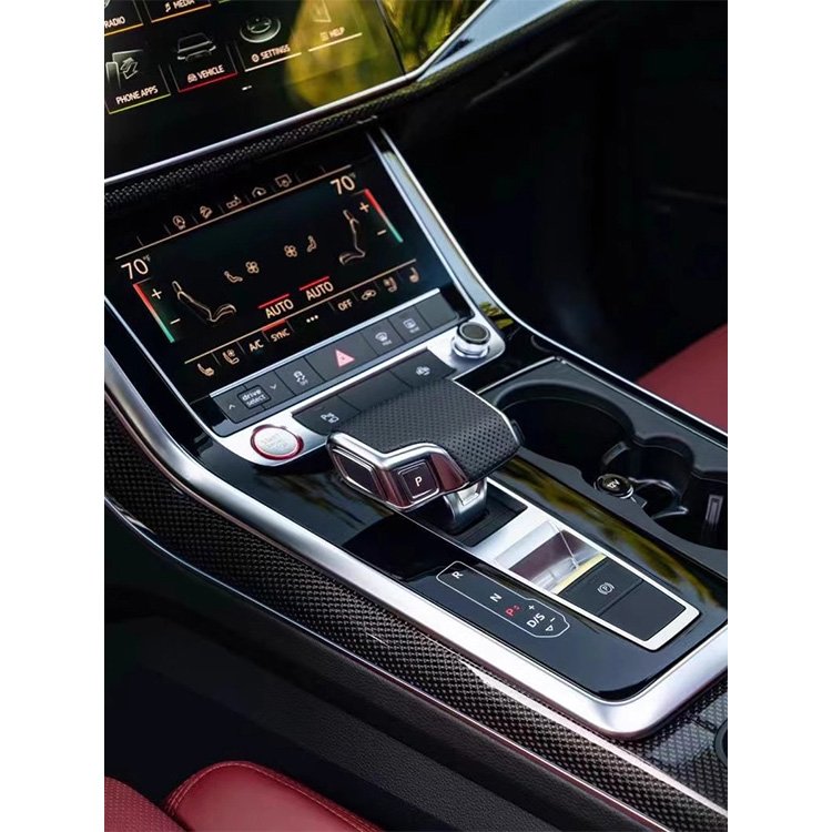 Reliable Chinese Brand Customized Real Carbon Fiber Car Interior Accessories Center Console Armrest Box for Audi-Q7 Q8