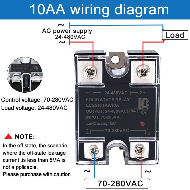 Relay Power General Purpose Auto Accessories DC Control AC Relay Single Phase 10A 25A 40A 120A SSR Solid State Relay