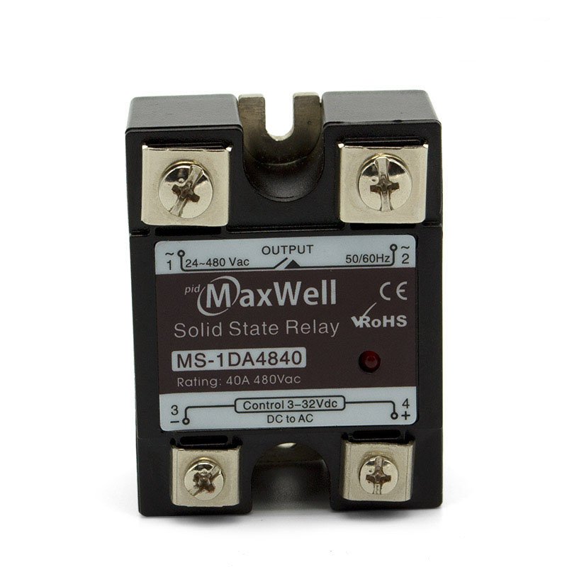MS-1DA4840 High Quality 40A SSR DC to AC Two Pole Single Phase Ssr Solid State Relay With CE and Rohs Certificate