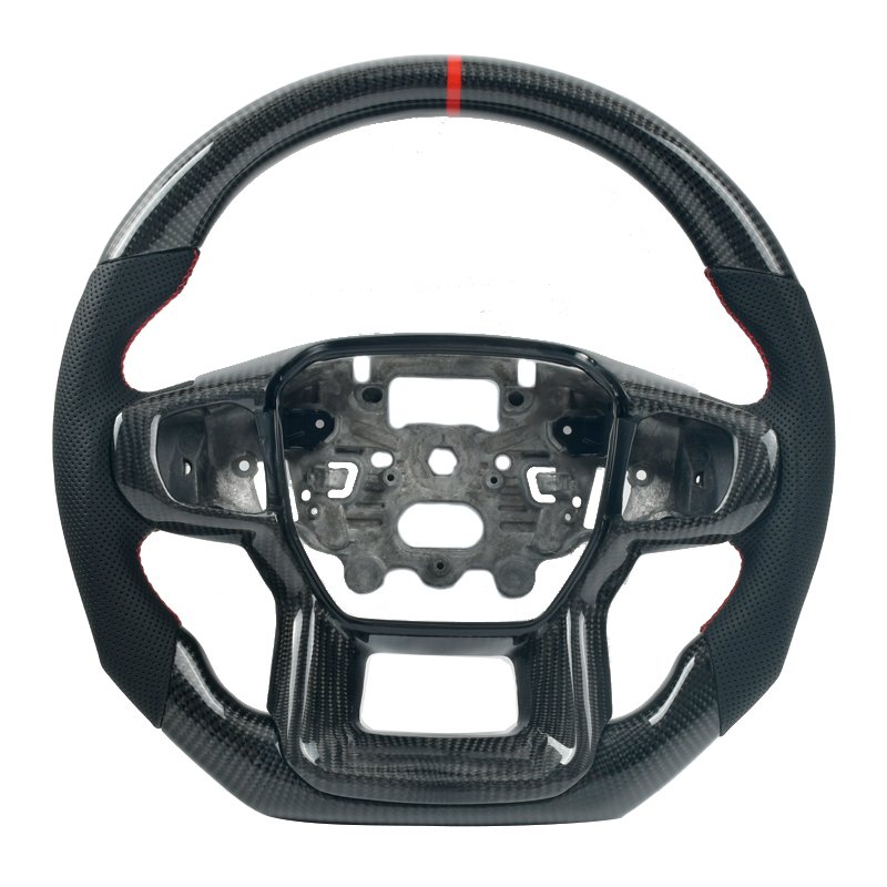 Car Interior Accessories Carbon Fiber Steering Wheel for Ford Raptor Ranger 2022 2023